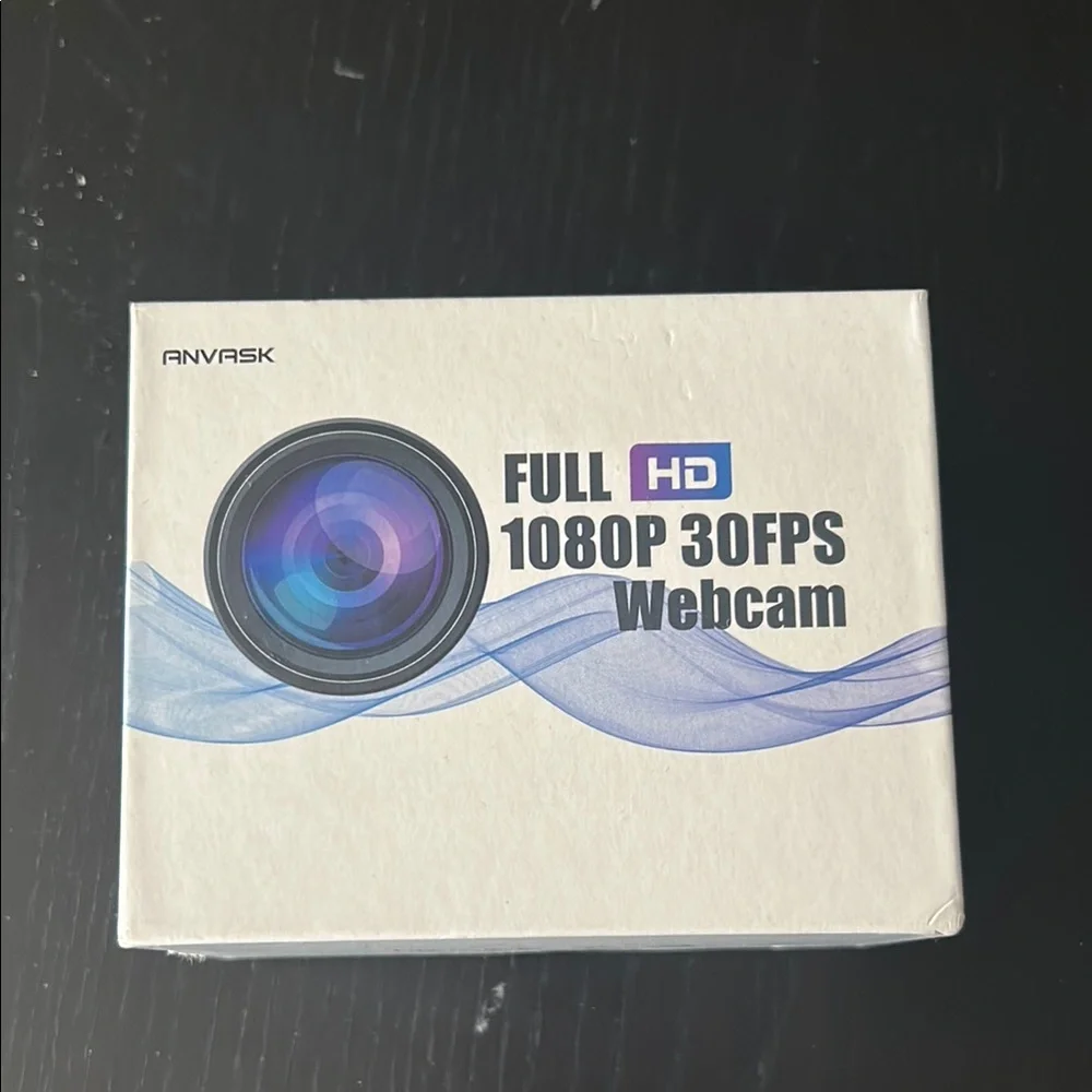 Full HD 1080P 30FPS Webcam - Black